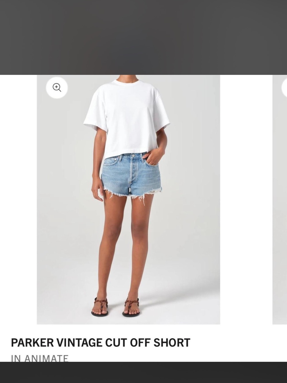 Agolde White Boxy Short-Sleeve Tee